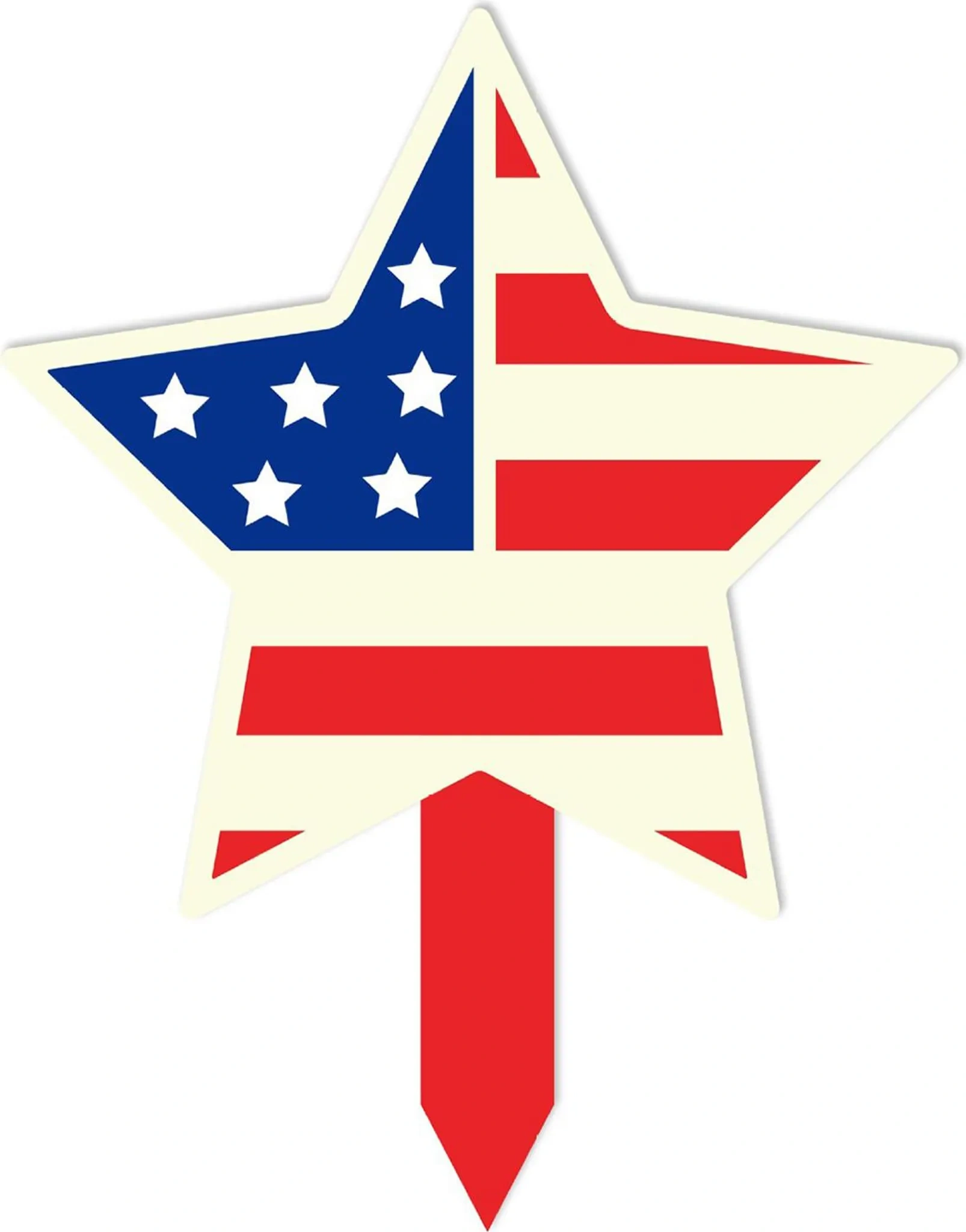 Patriotischer Gartenstecker im amerikanischen Stil – Sternendesign für 4. Juli & Unabhängigkeitstag Patriotischer Gartenstecker im amerikanischen Stil – Sternendesign für 4. Juli & Unabhängigkeitstag