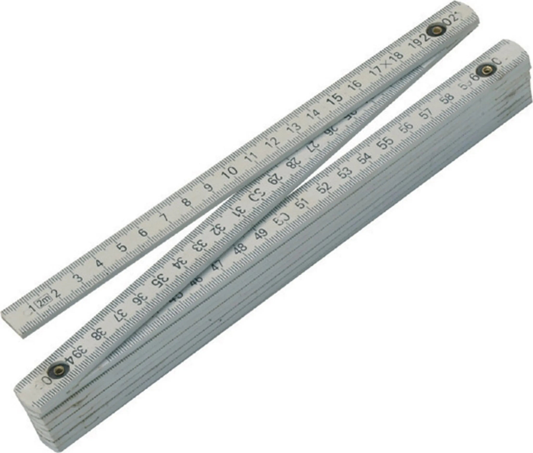 ToolTech Zollstock – 2 m, PVC, weiß ToolTech Zollstock – 2 m, PVC, weiß