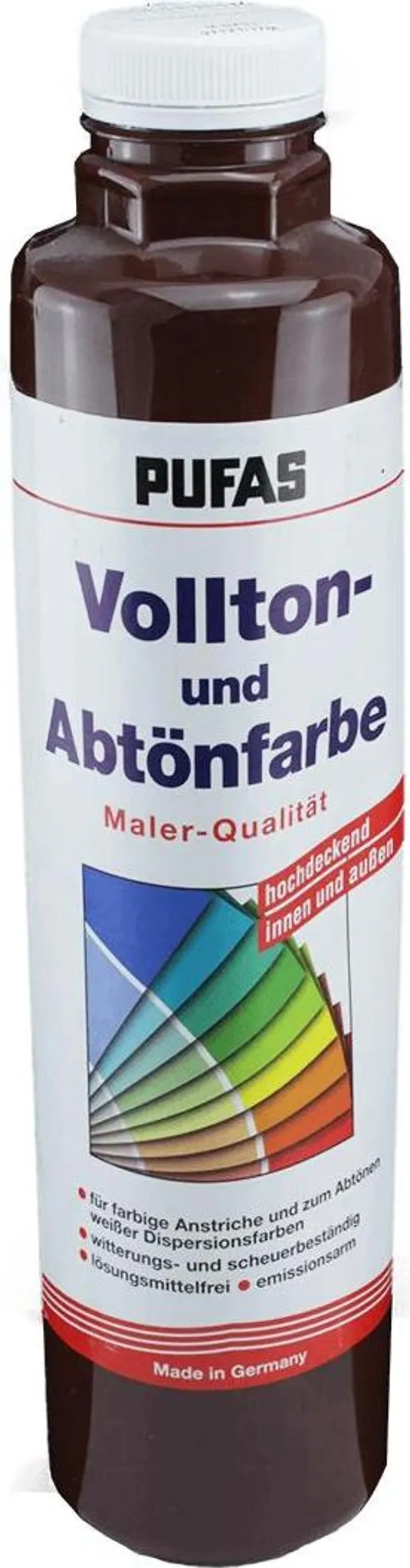 PUFAS Vollton- und Abtönfarbe 750 ml – 513 Dunkelbraun PUFAS Vollton- und Abtönfarbe 750 ml – 513 Dunkelbraun