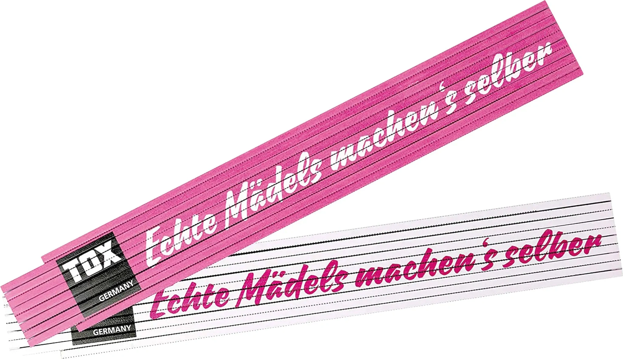 TOX Meterstab – 2 m, Buchenholz, „Echte Mädels machen's selber!“ TOX Meterstab – 2 m, Buchenholz, „Echte Mädels machen's selber!“