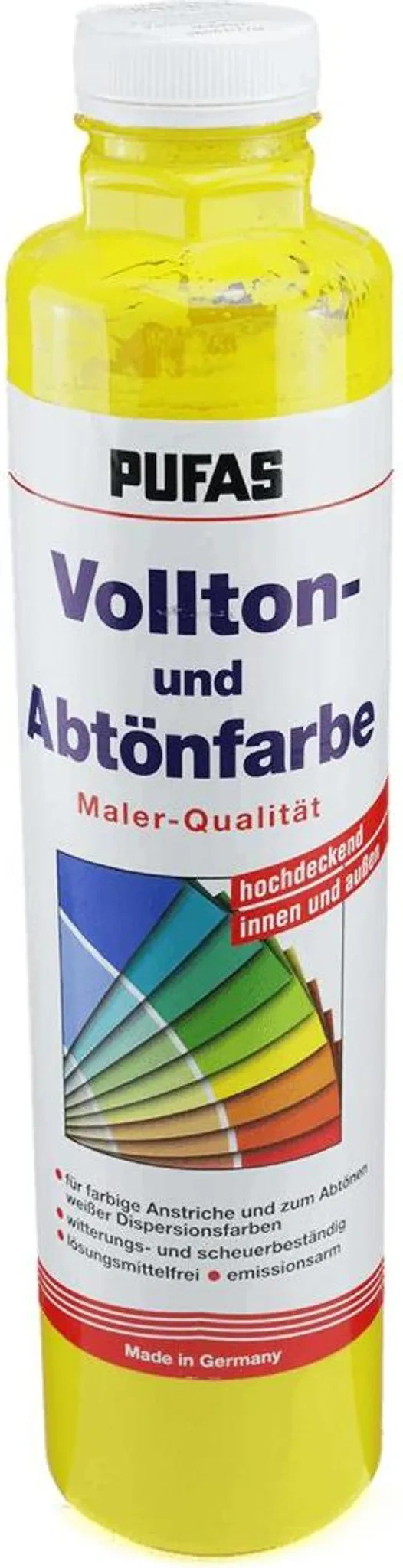 PUFAS Vollton- und Abtönfarbe 750 ml – 501 Gelb PUFAS Vollton- und Abtönfarbe 750 ml – 501 Gelb
