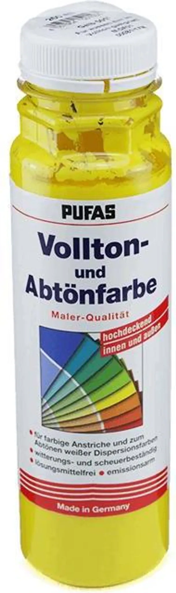 PUFAS Vollton- und Abtönfarbe 250 ml – 501 Gelb PUFAS Vollton- und Abtönfarbe 250 ml – 501 Gelb