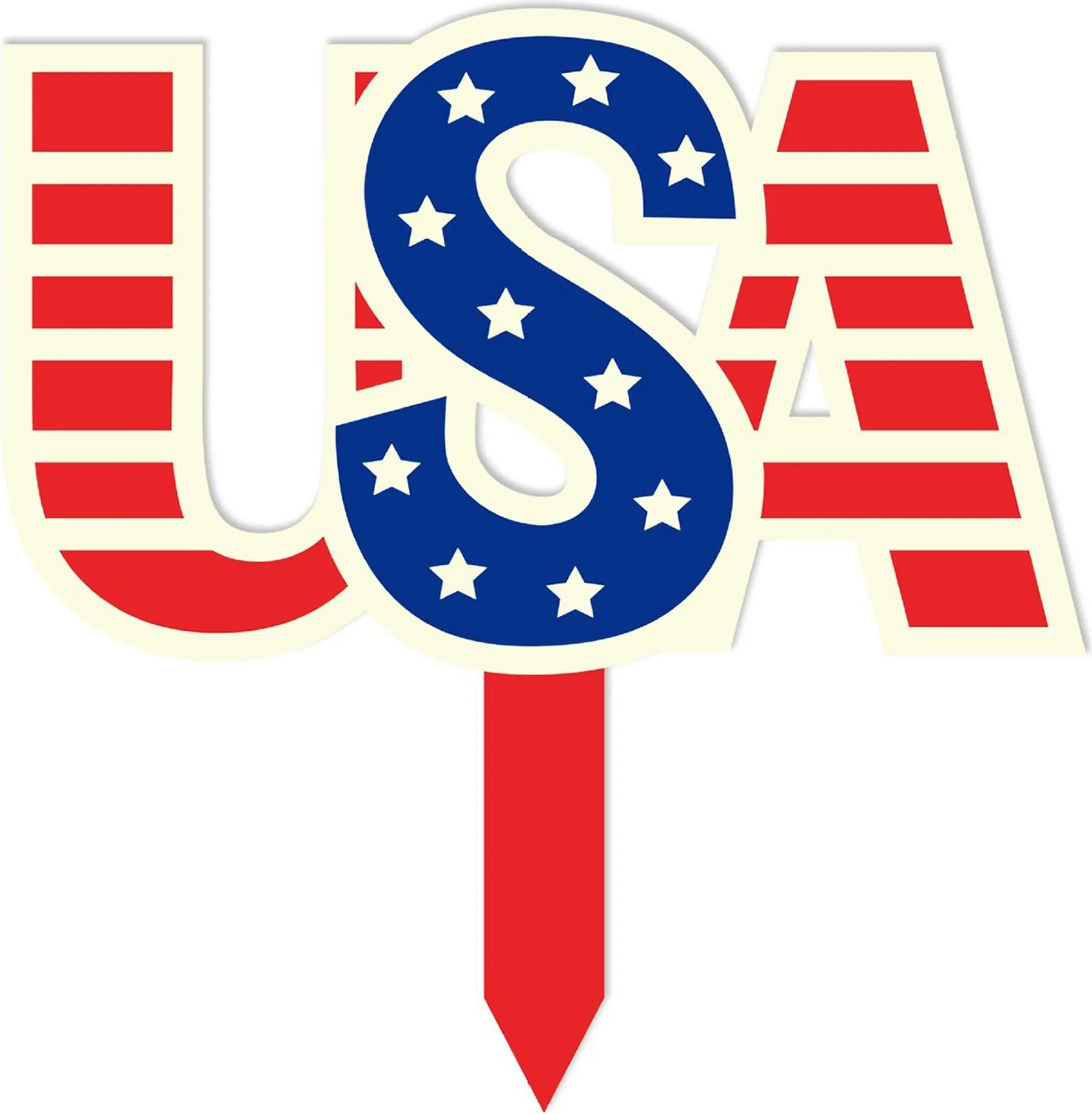 Patriotischer Gartenstecker im amerikanischen Stil – Sternendesign für 4. Juli & Unabhängigkeitstag Patriotischer Gartenstecker im amerikanischen Stil – Sternendesign für 4. Juli & Unabhängigkeitstag